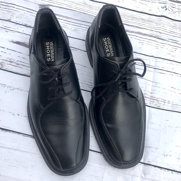 Vegan Vegetarian Shoes Klerk Kent black Oxford lace up dress shoes - Picture 1 of 11